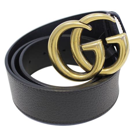 double g black gucci belt